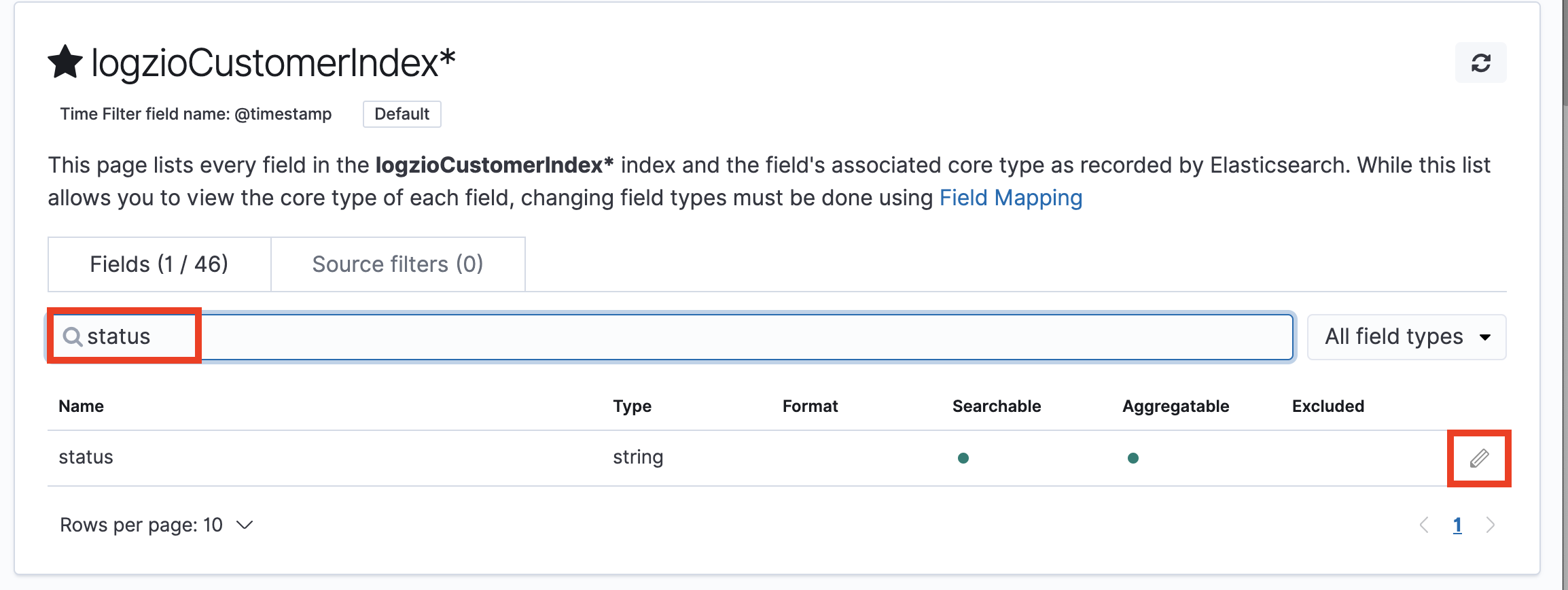 Changing status type to integer