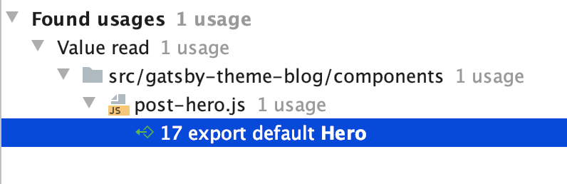 WebStorm telling me the class is used as default export